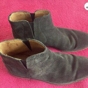 John Varvatos USA Stars Shoes Boots Chukka Men's 8.5 Dark Brown Suede Leather